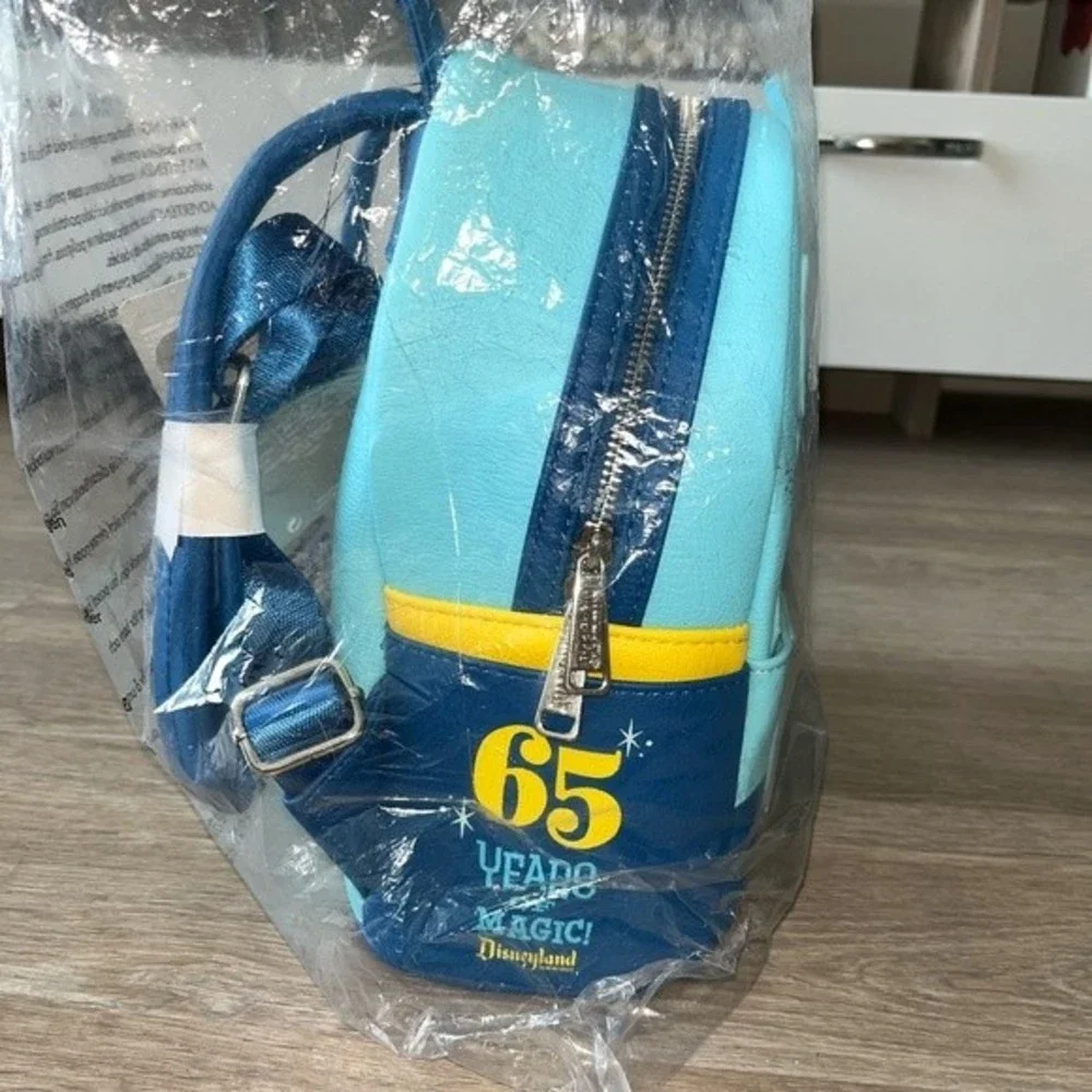NWT Loungefly Disney Parks 65th Anniversary Mickey Minnie Castle Mini Backpack